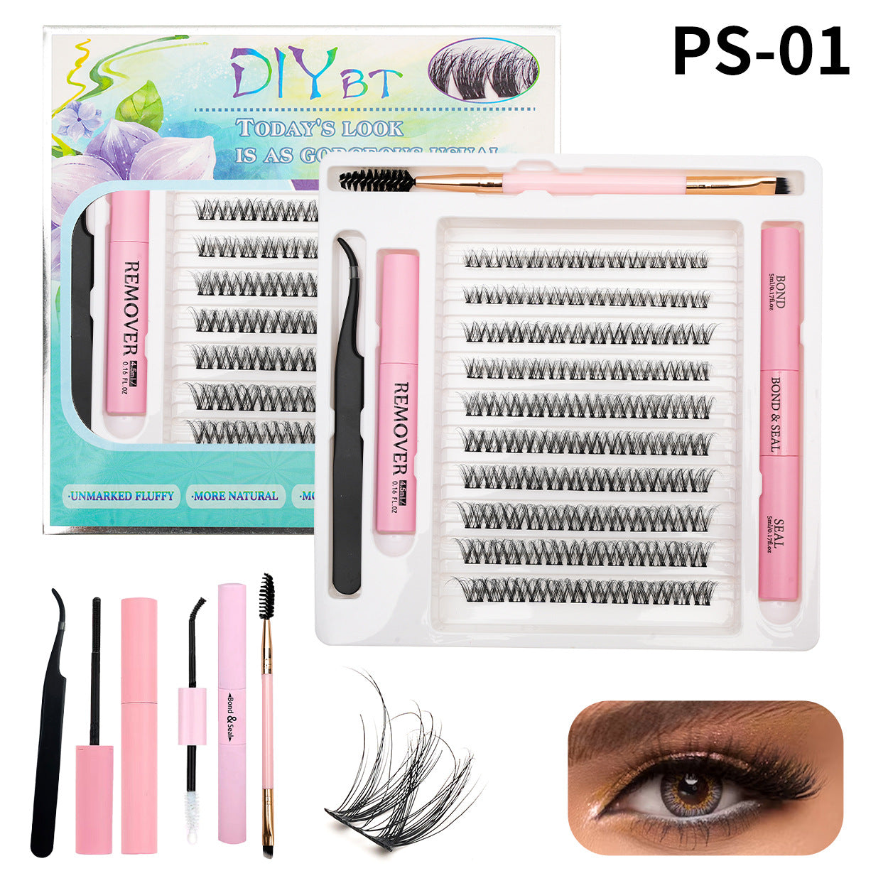 Traceless Eyelashes Soft Glue Remover Tweezer False Lashes