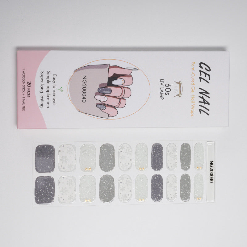 Gel Finger Therapy Light Uv Half Nail Stickers