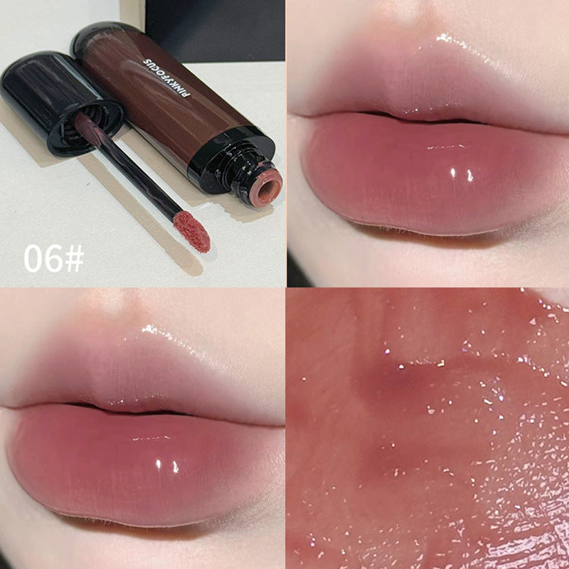 Gloss à lèvres laqué, nourrissant, hydratant, imperméable, sans taches