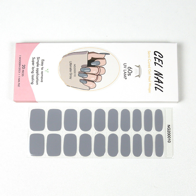 Gel Finger Therapy Light Uv Half Nail Stickers