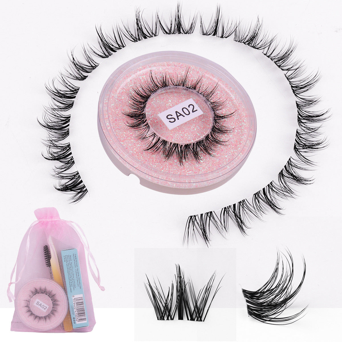 Eyelashes Natural Thick Curling Whole Single False Lashes