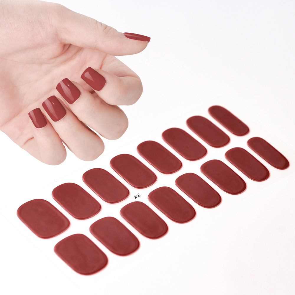 Gel Uv Beauty Full Paste Waterproof Nail Stickers