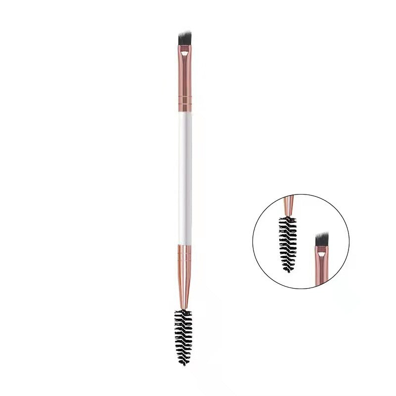 Pinceau à sourcils à double tête An Cai Na, brosse à mascara en spirale biseautée, accessoires de maquillage