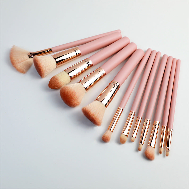 Pink Brush Suit Powder Foundation Blush Makeup Brushes Accessories