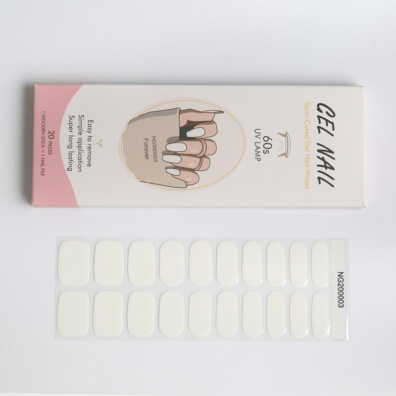 Gel Finger Therapy Light Uv Half Nail Stickers