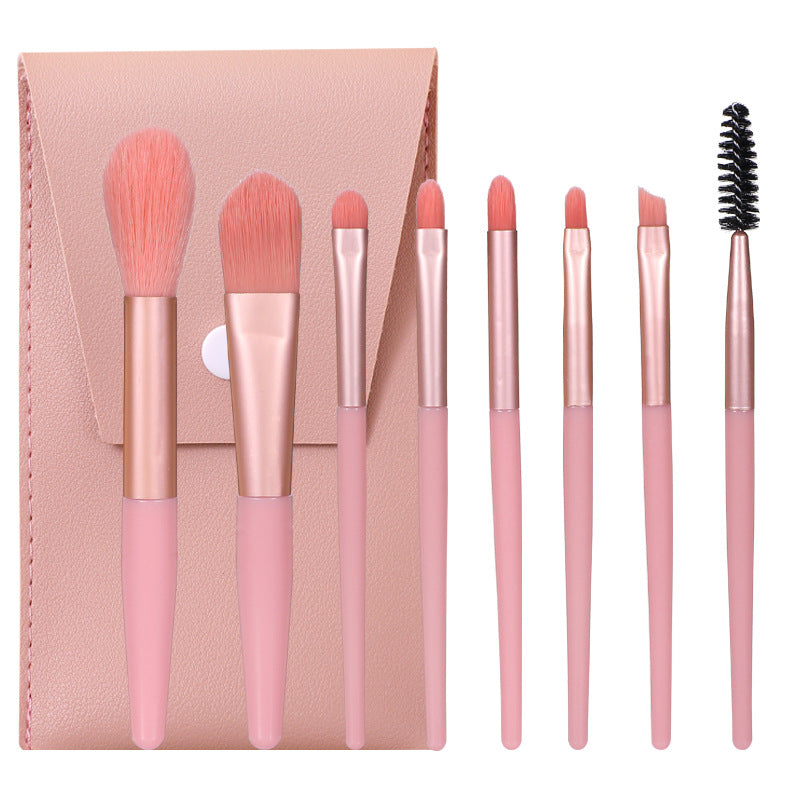 Combo Pcs Portable Models Macaron Color Artificial Fiber Soft Makeup Brushes Accessories