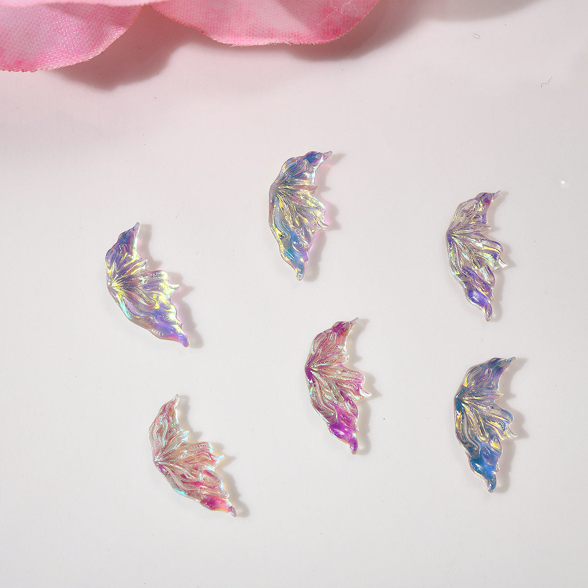 Glittering Half Wing Butterfly Ornament Phone Nail Care Nail Art