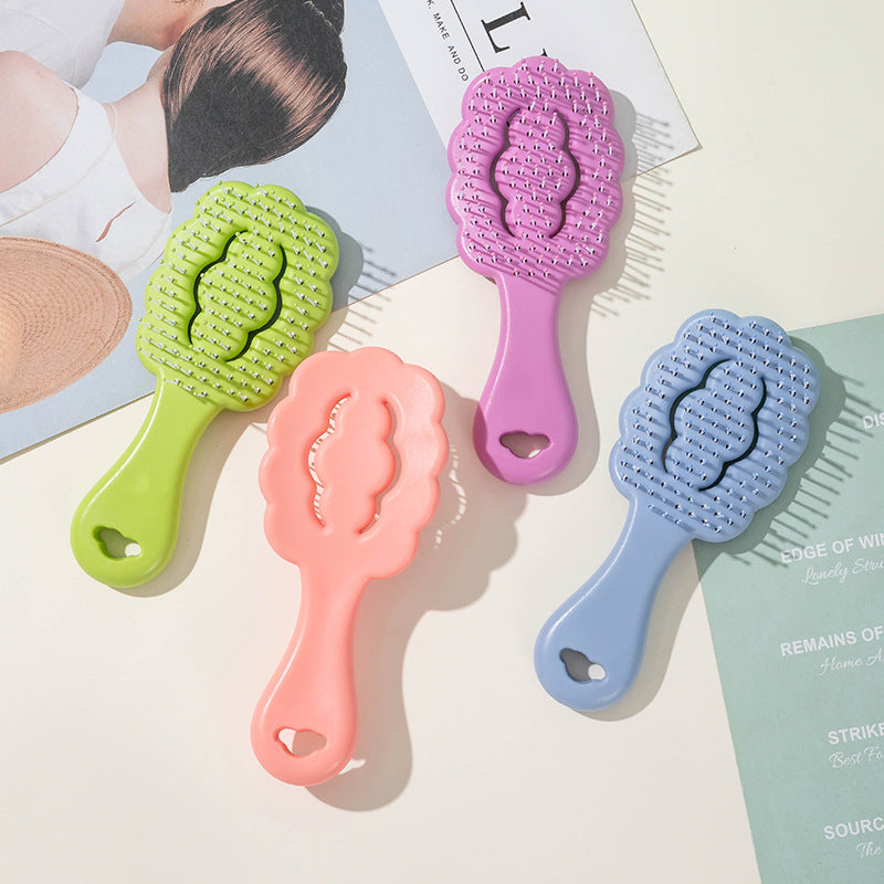 Mini brosses à cheveux et peignes de massage de petite taille en forme de dessin animé