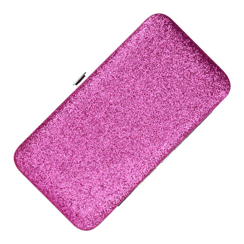 Grafting Eyelash Tweezers Storage Bag Sparkle Sier Makeup Accessories