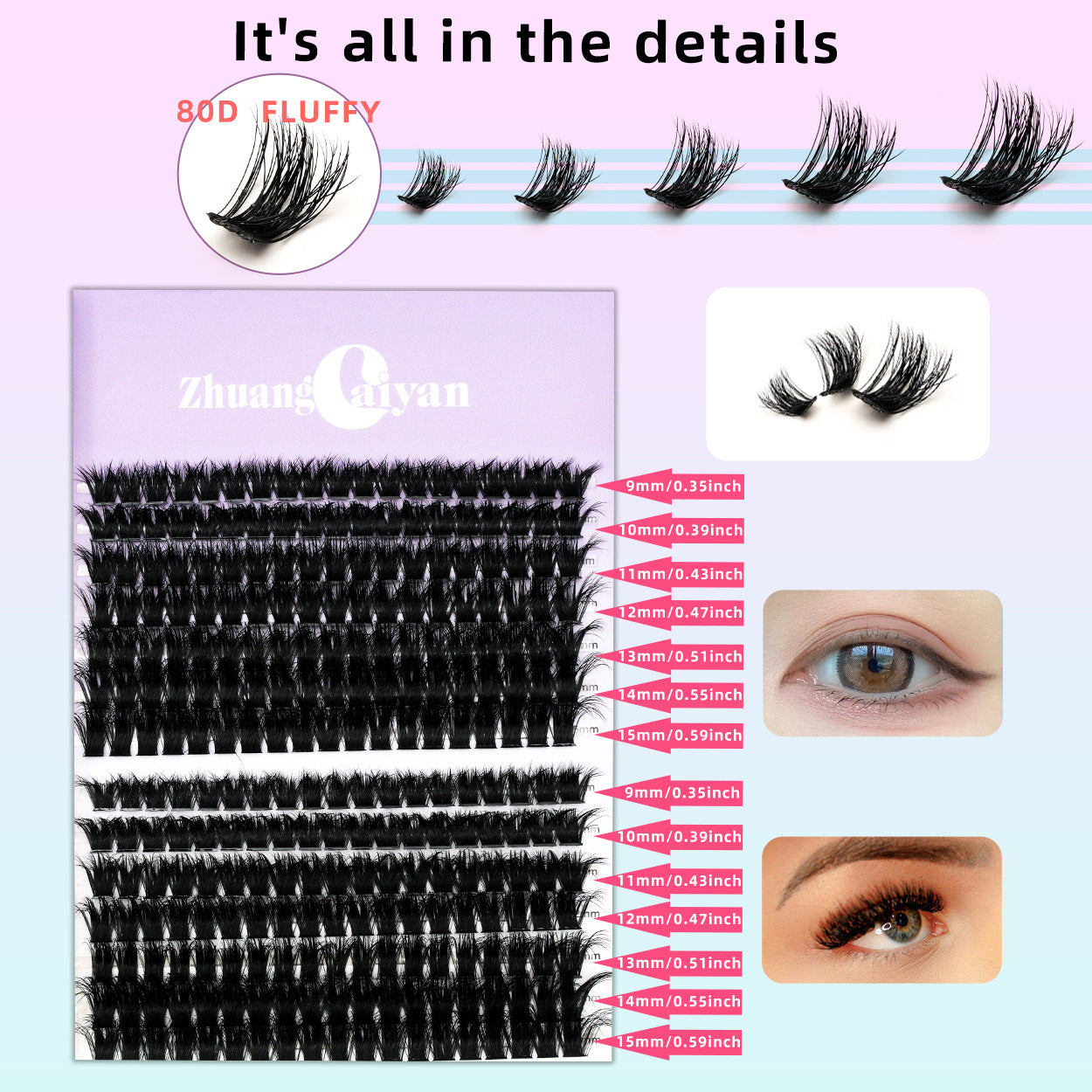 Eyelashes Fly Fluffy Qu Hot Melt False Lashes