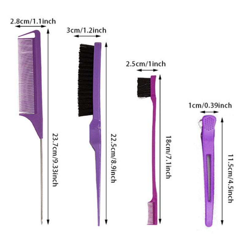 Brosse ronde pour le coiffage des sourcils, brosses et peignes durables pour les cheveux