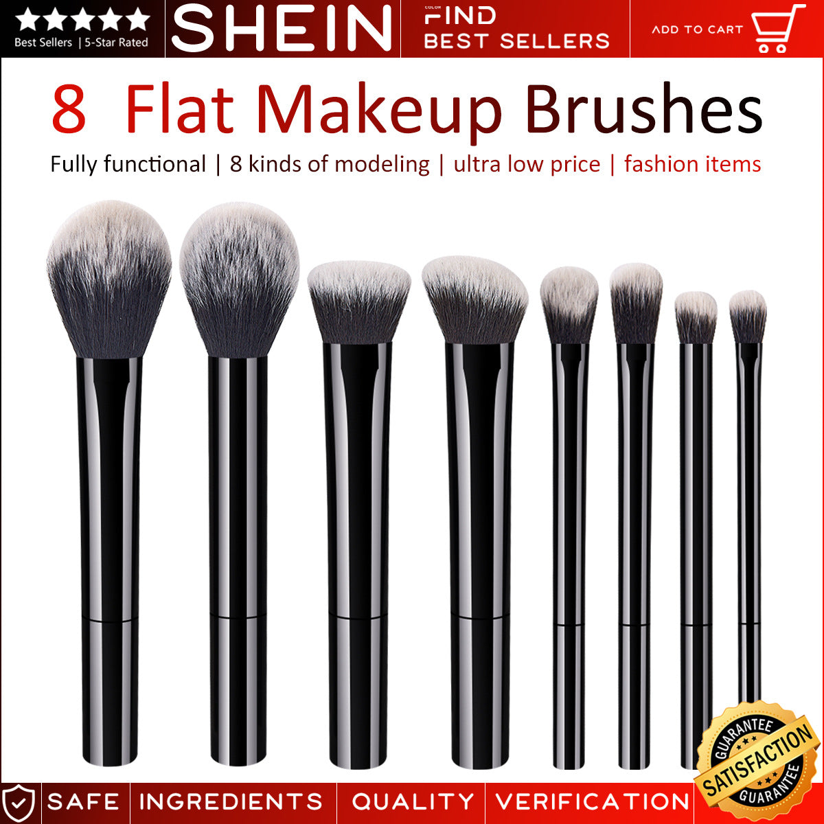 Tube Brush Short Handle Full Holder Makeup Brushes Accessories