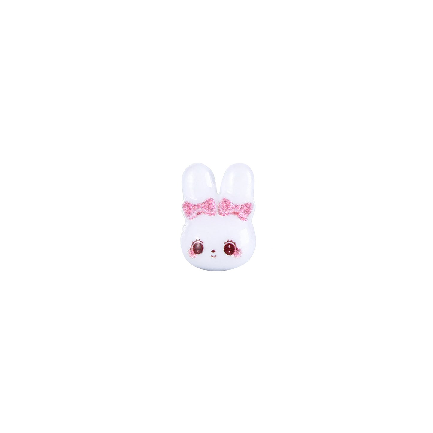 Ornement de dessin animé mignon lapin tridimensionnel en résine soin des ongles Nail Art