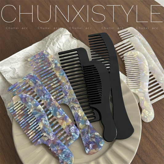 Large Wide Tooth Exquisite Niche Small Hair Brushes & Combs