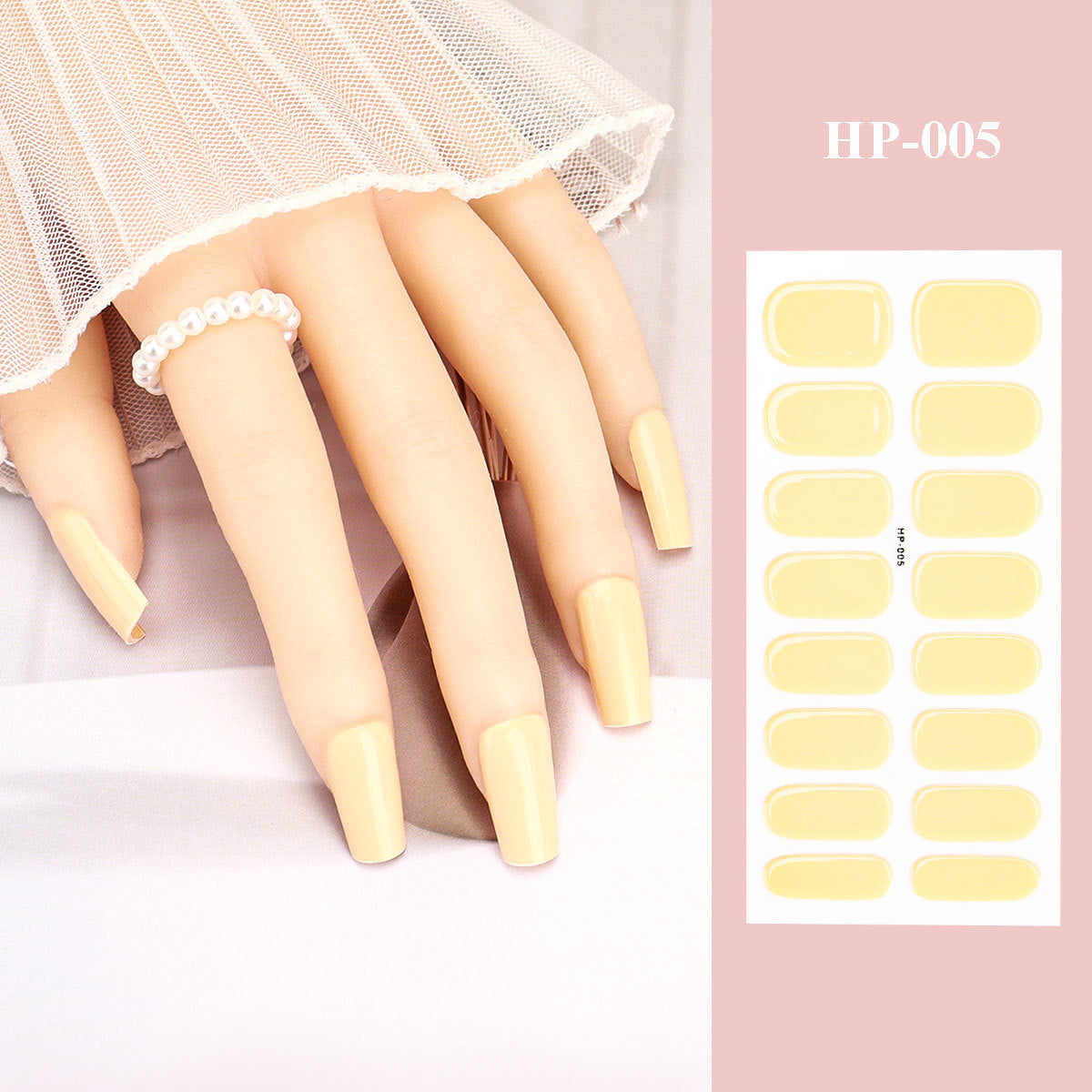 Gel Uv Beauty Full Paste Waterproof Nail Stickers