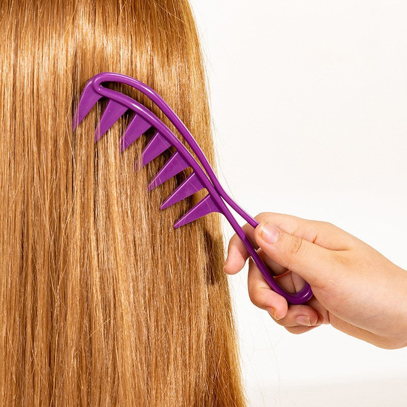 Brosses et peignes à cheveux à manche creux tridimensionnel pour hommes pour un style gras