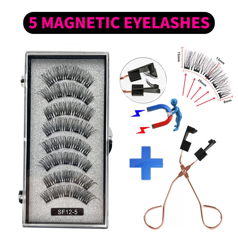 Series Magnetic Eyelashes Natural Simulation Curling False Lashes