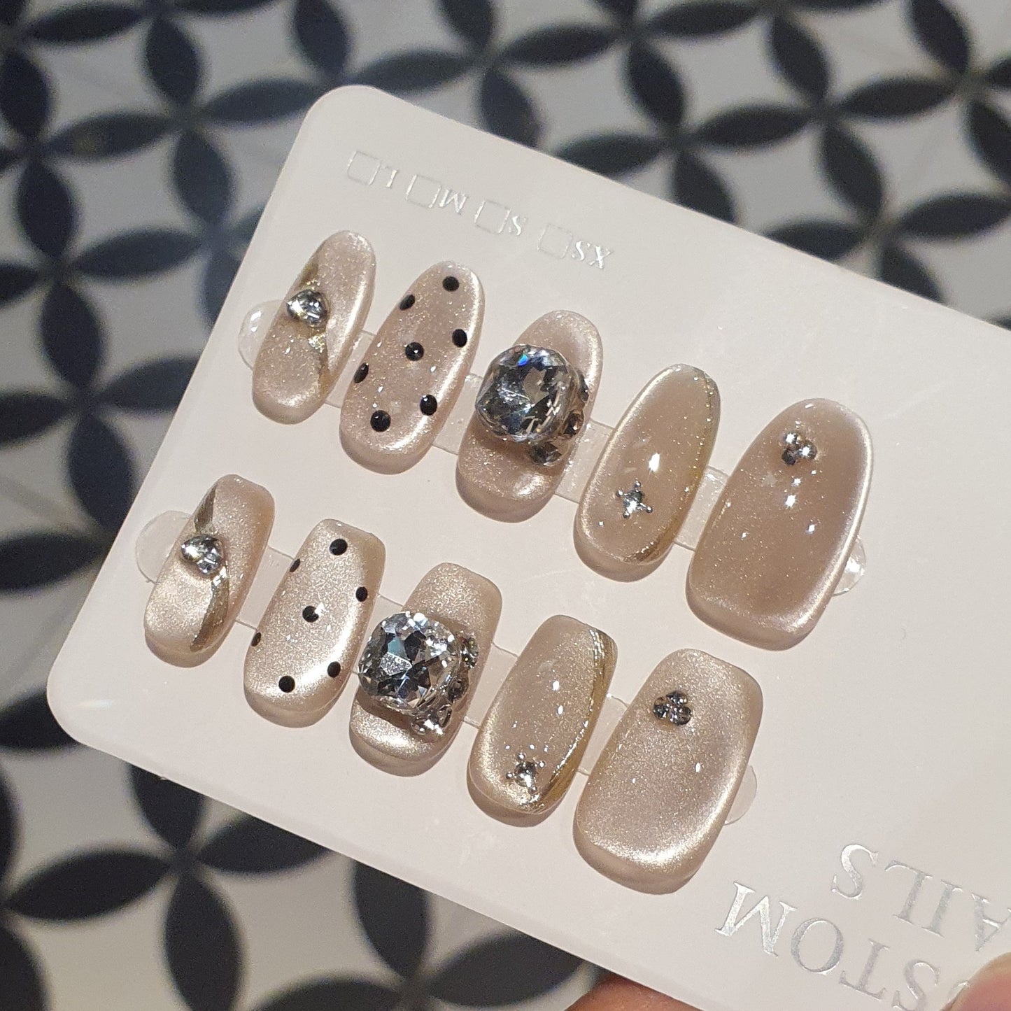 Armor Moonlight Hand Book Original Finished Nail Stickers