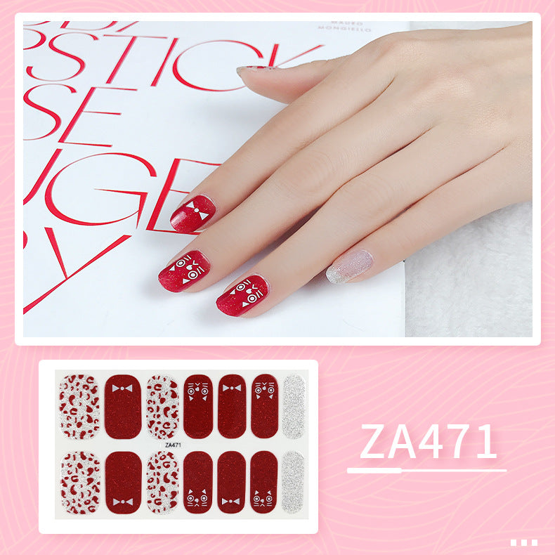 Oil Film Manicure Implement Long Lasting Waterproof Nail Stickers