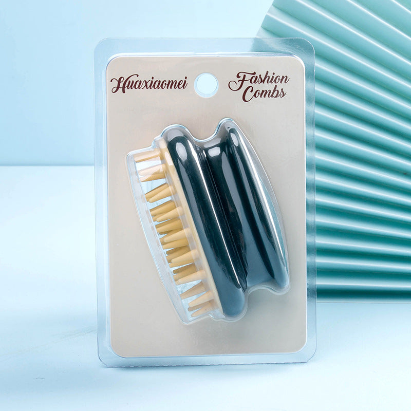 Brosses et peignes à cheveux en silicone pour nettoyage et massage du cuir chevelu des méridiens de la tête pour femmes et hommes