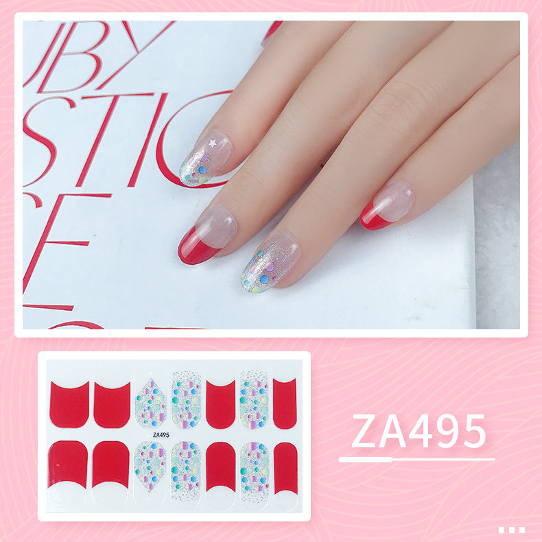 Oil Film Manicure Implement Long Lasting Waterproof Nail Stickers