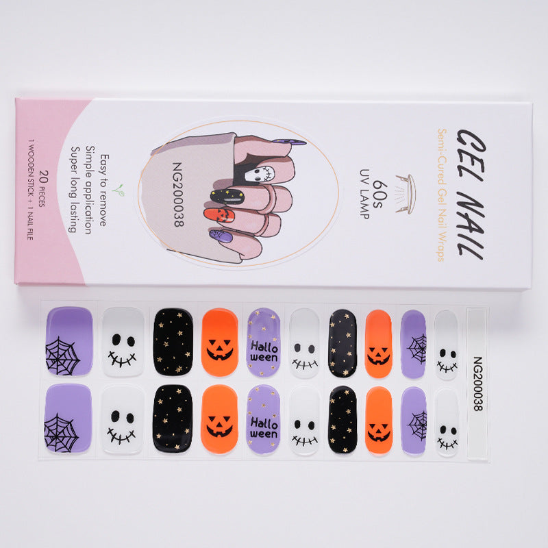 Gel Finger Therapy Light Uv Half Nail Stickers