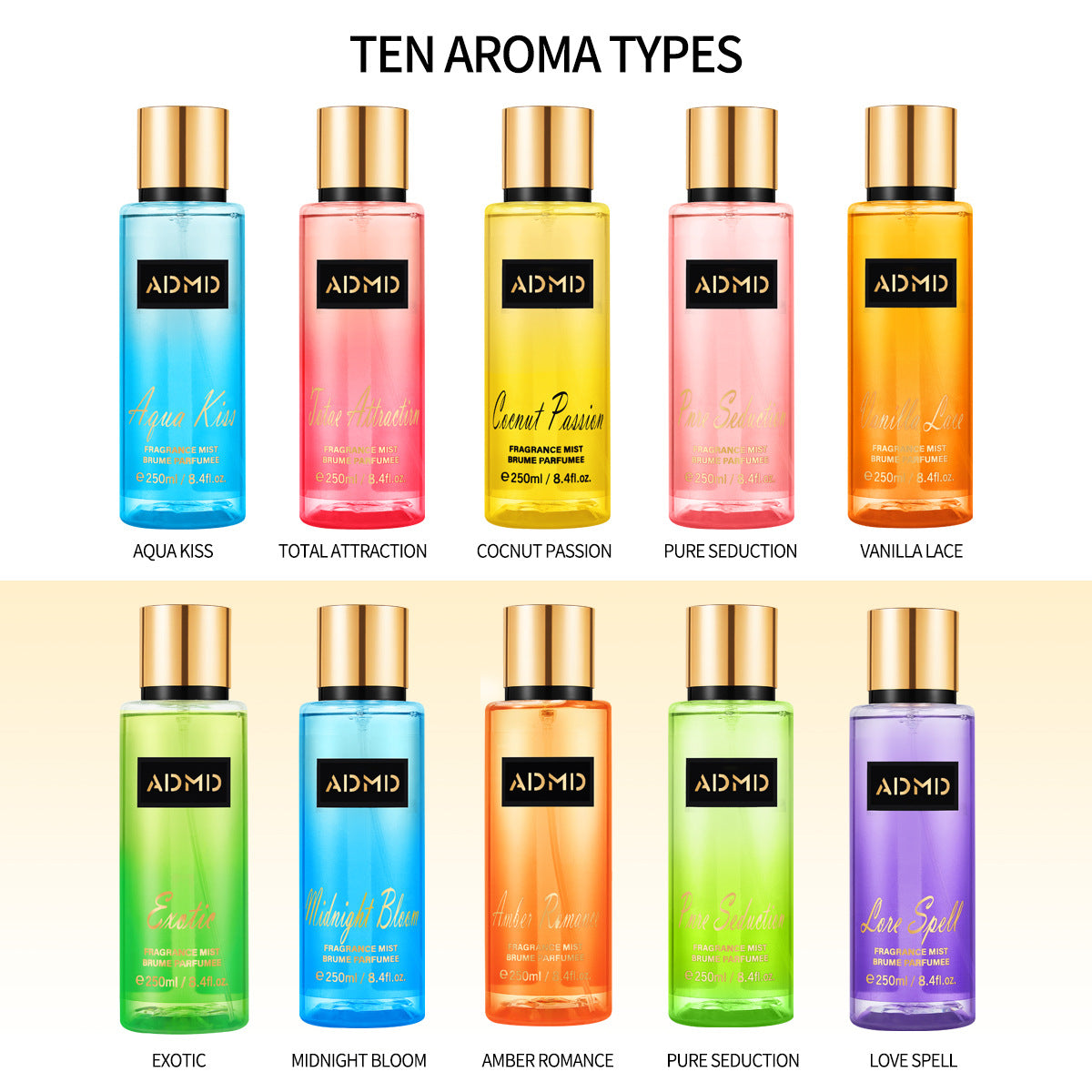 Ladies Encounter Long-lasting Light Aroma Ten Women's Fragrances