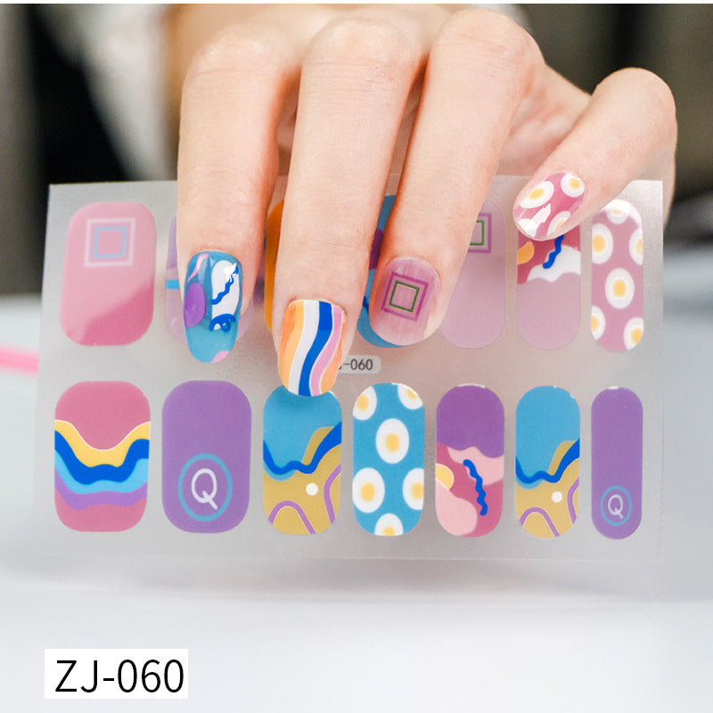 Gel Fresh Waterproof Durable Patch Removable Nail Stickers