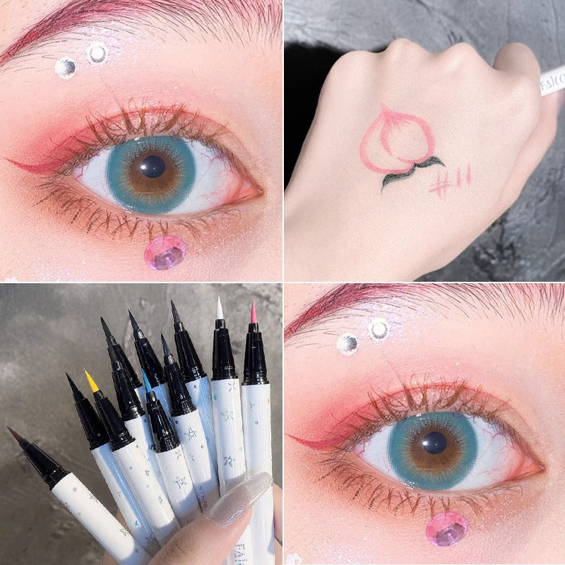 Eyeliner liquide long et naturel, imperméable et sans bavures