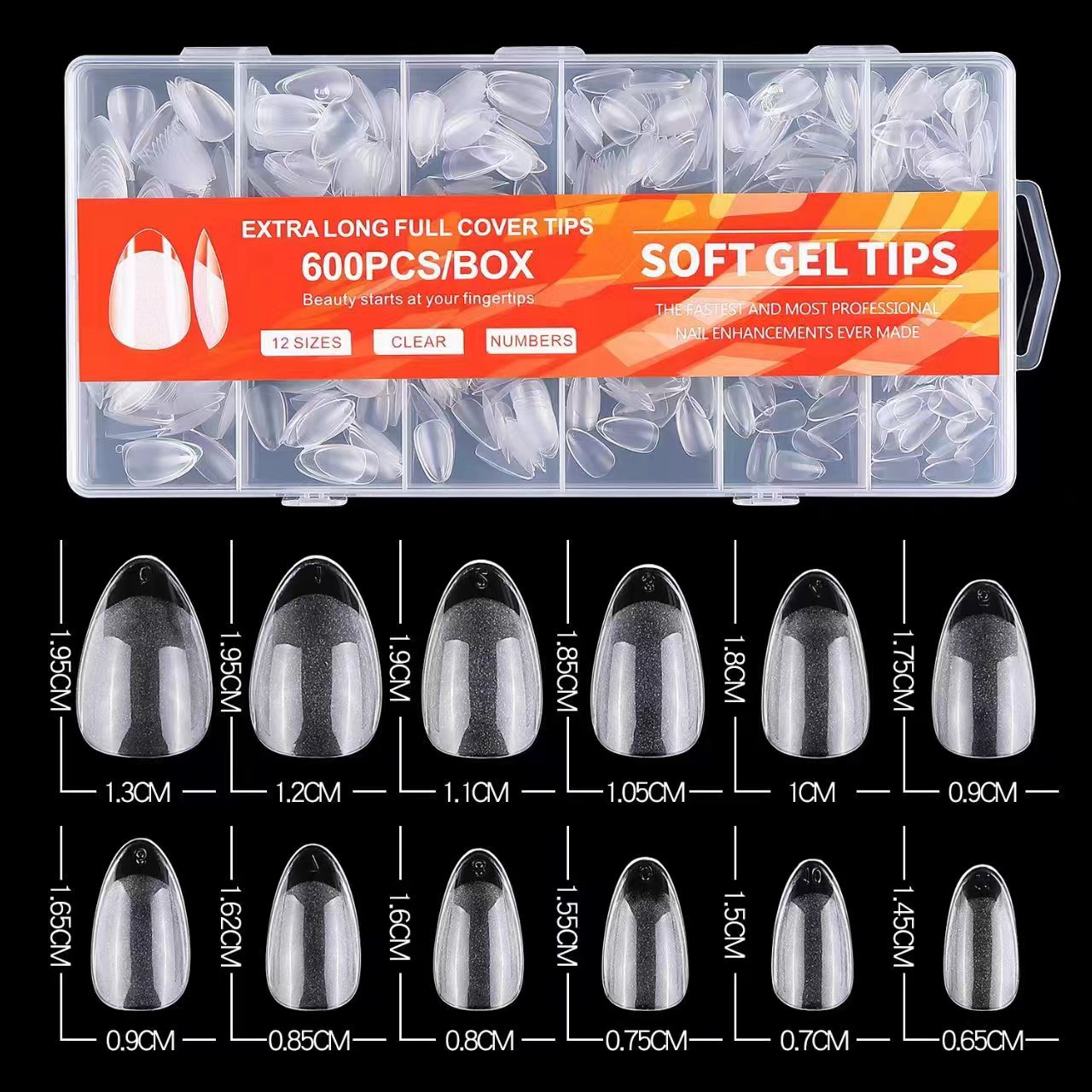 Meulage Mince Court Long Pièce Sans Trace Transparent Givré Nail Art