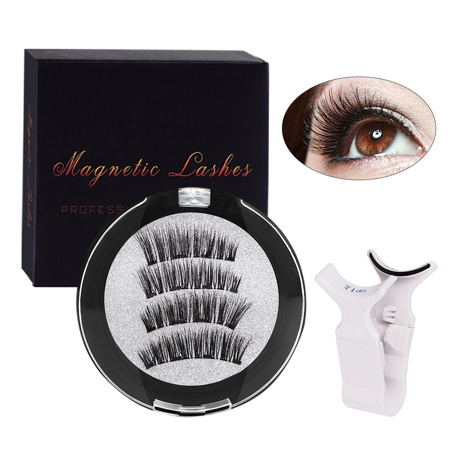 Four Magnetic Eyelashes Suit Natural Simulation False Lashes