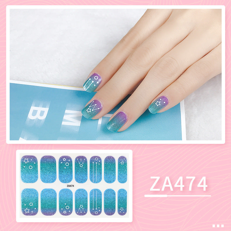 Oil Film Manicure Implement Long Lasting Waterproof Nail Stickers