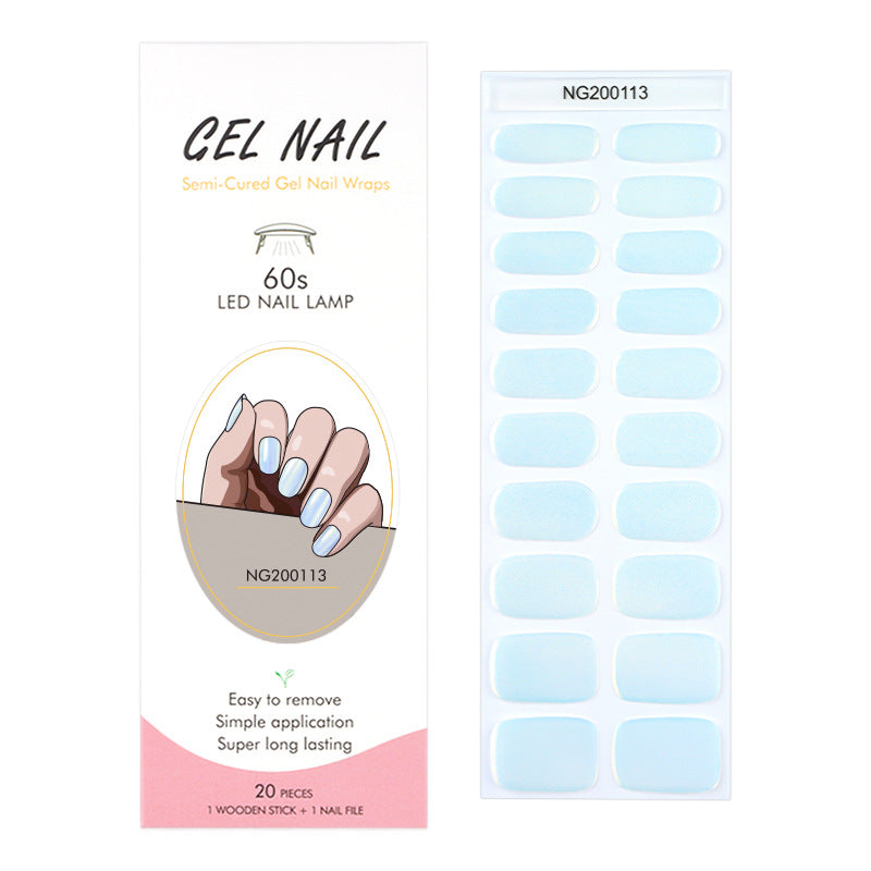 Gel Finger Therapy Light Uv Half Nail Stickers