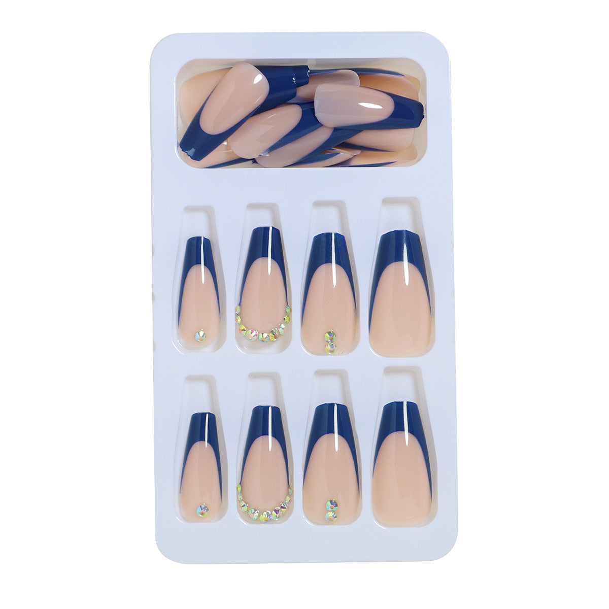 Conseils Portez un Nail Art Ballet Bleu Moyen Français