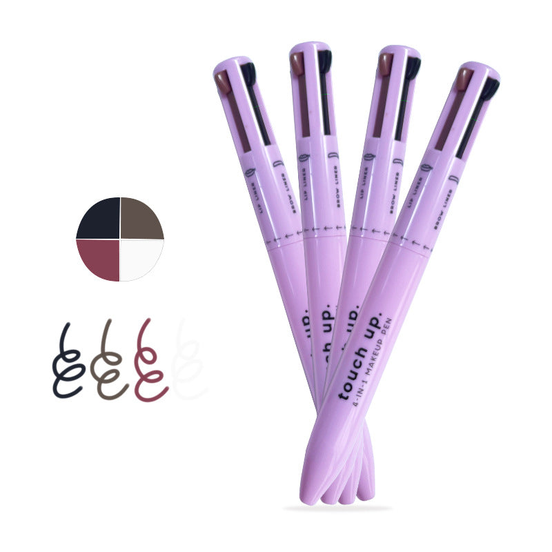 Pinceau cosmétique Stylo de beauté Accessoires de maquillage pour les yeux à quatre couleurs