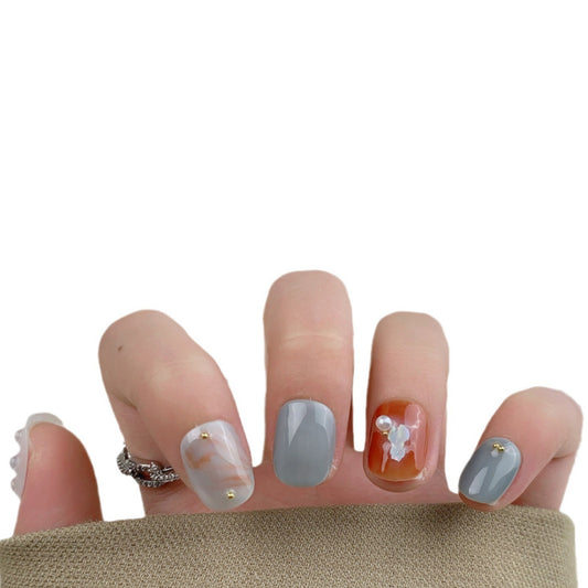 Flower Color Jumping Summer Seaside Travel Haze Nail Stickers