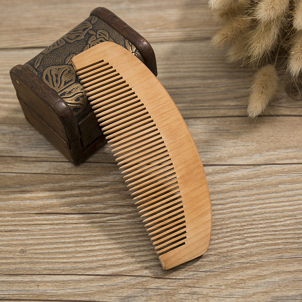 Mahogany Mini Small Semicircle Thickened Massage Hair Brushes & Combs