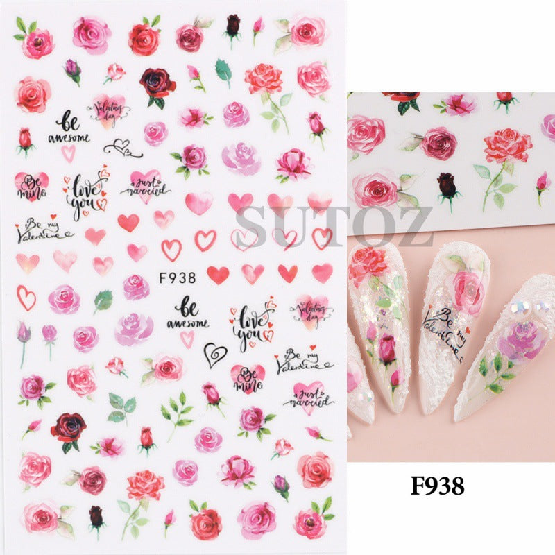 Day Cartoon Comic Series Than Heart Nail Stickers