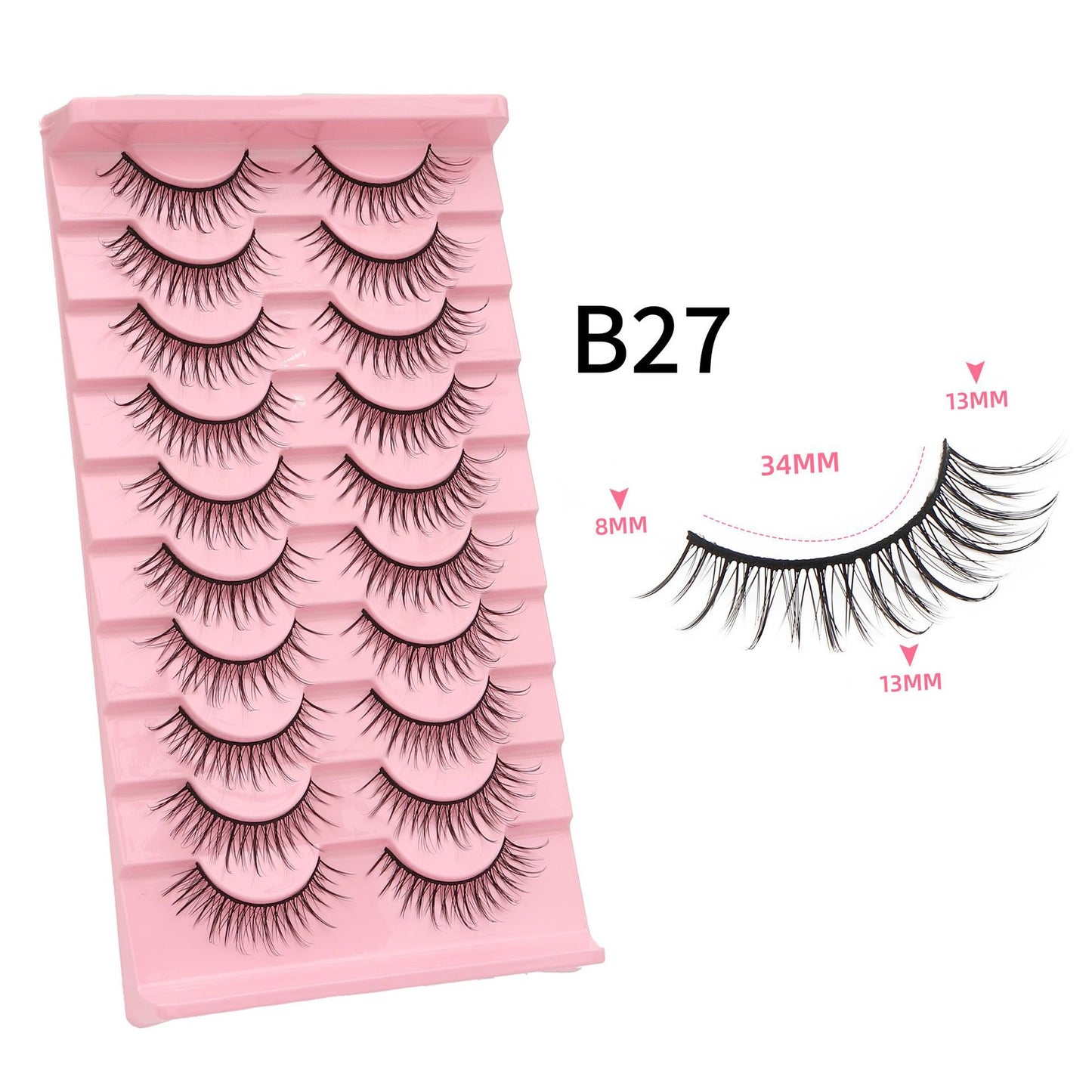 Of Little Devil Eyelashes Natural Hard False Lashes