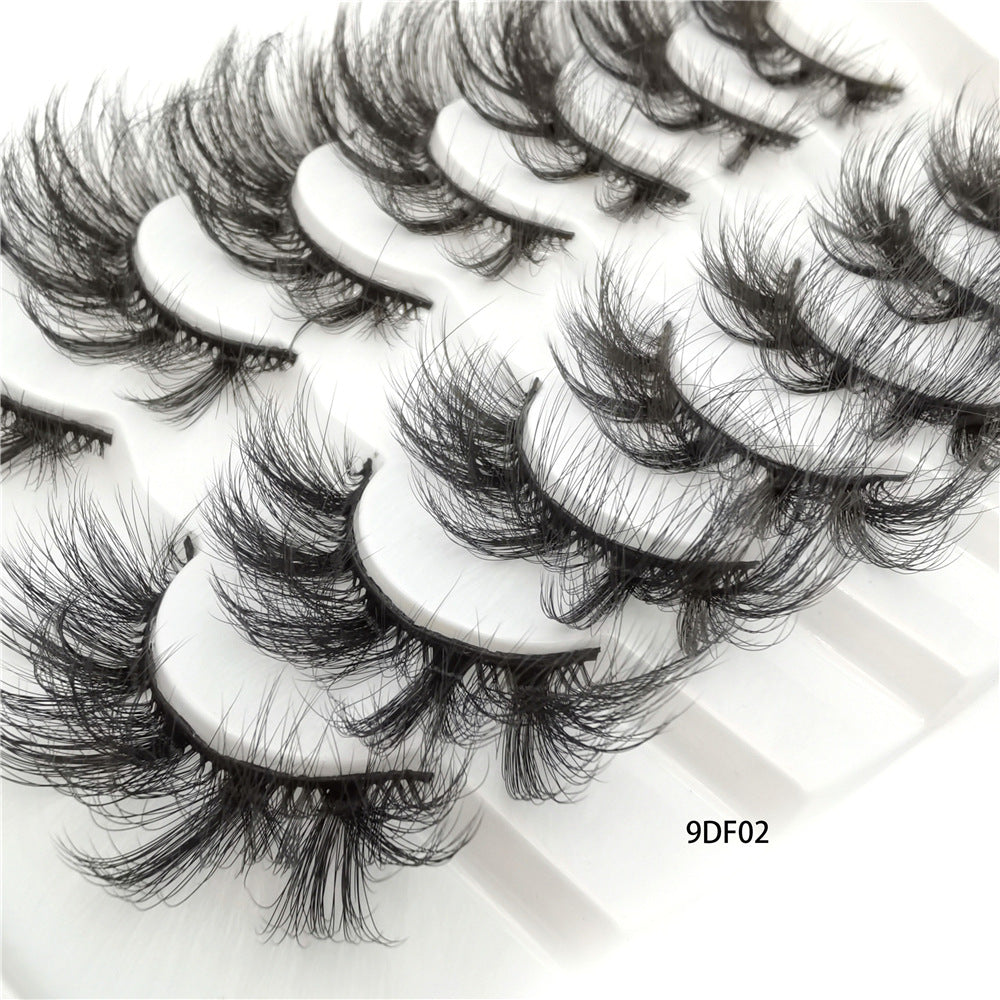 Eyelash Russian Fried Eyelashes Messy Curly Fluffy Pairs Chemical False Lashes