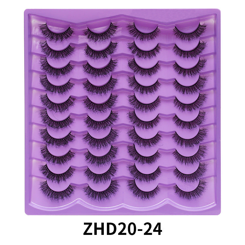 Eyelashes Stable Pair Fried Short Thick Mix False Lashes