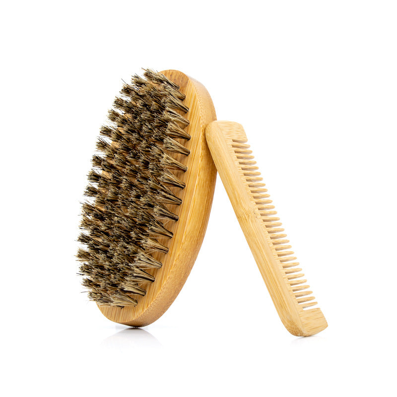 Brosse à raser pour hommes, combinaison de barbe, brosses à cheveux et peignes Hu Source