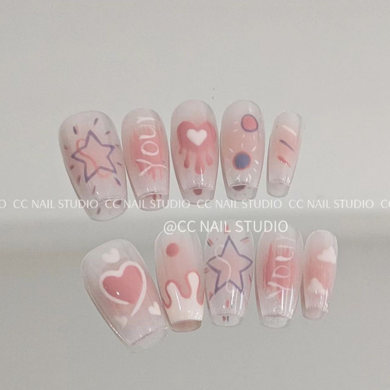 Portez des autocollants pour ongles mignons Summer Blush Iti Beauty