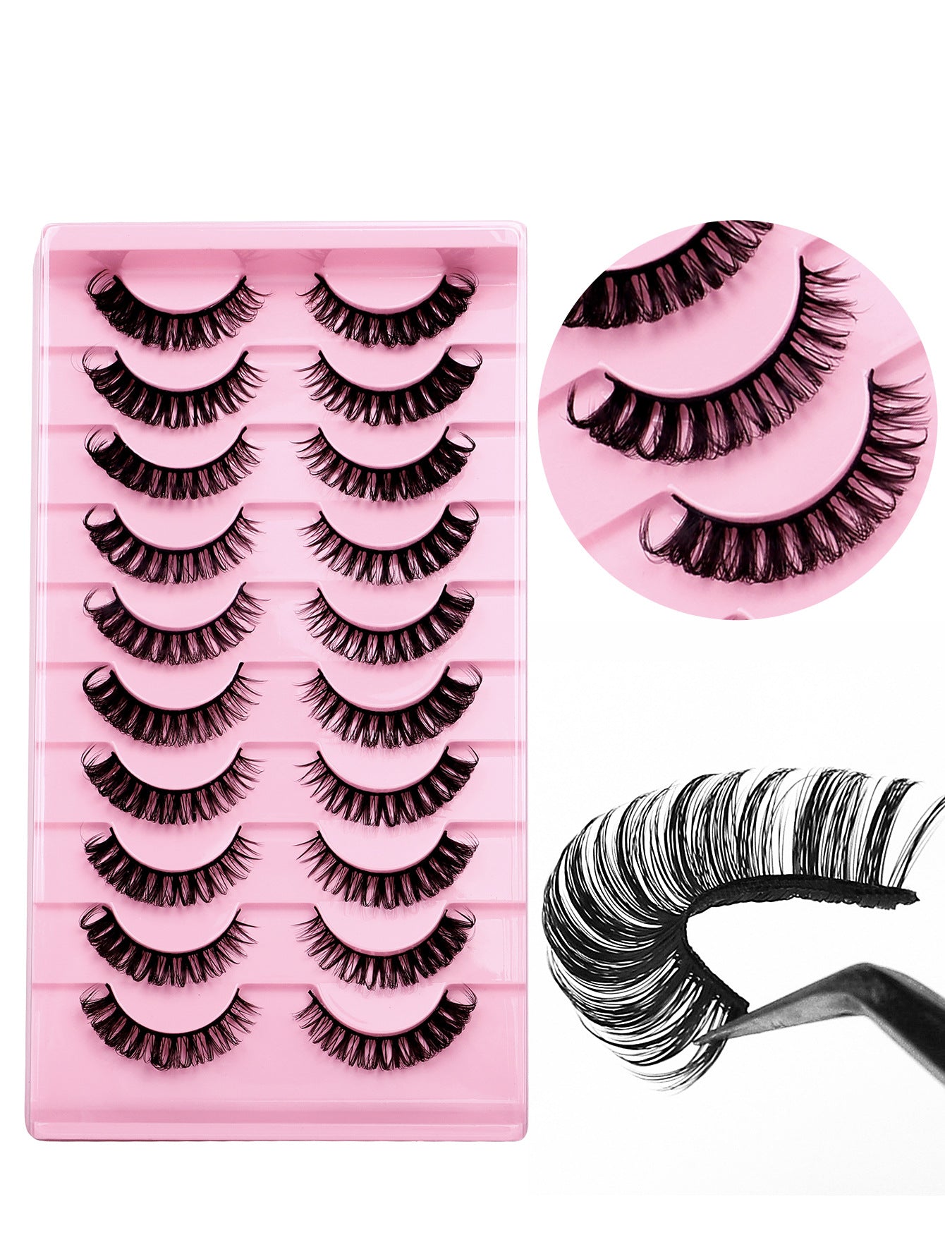 Curly Russian Eyelashes Fluffy Thick Three-dimensional False Lashes