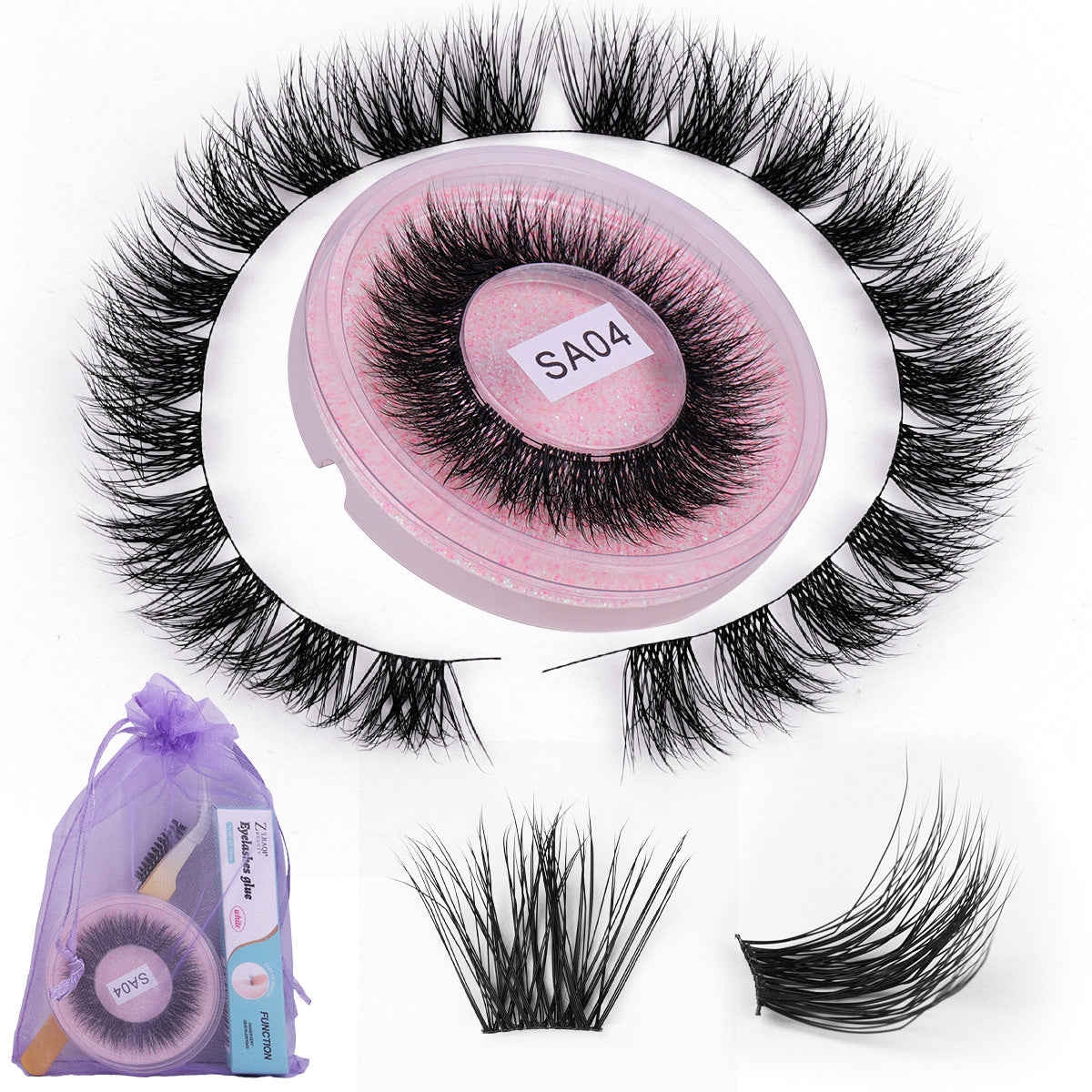 Eyelashes Natural Thick Curling Whole Single False Lashes