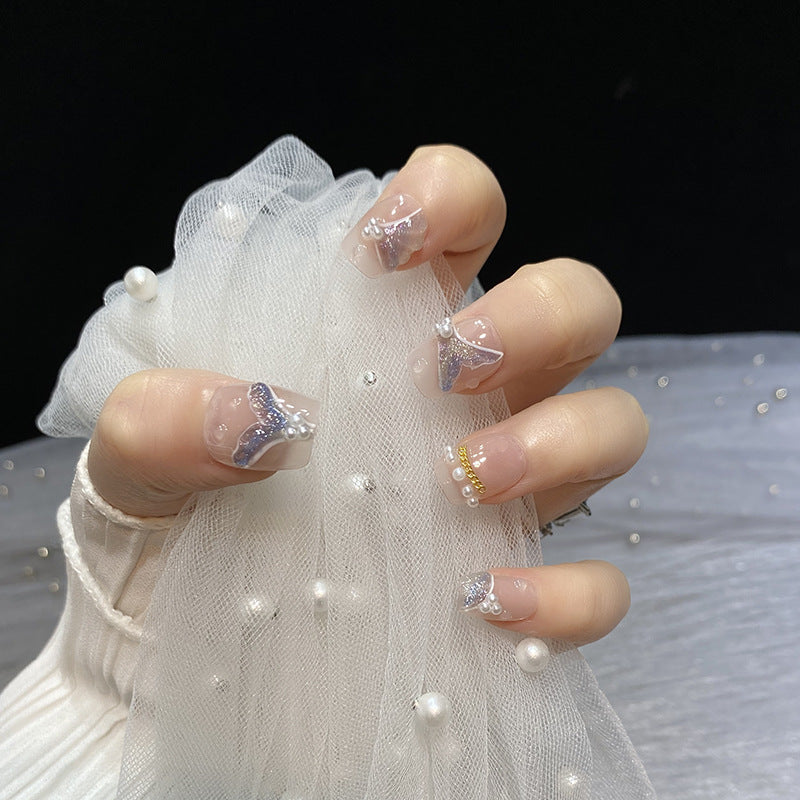 Transparent Mermaid Princess Fishtail Gentle Temperament Nail Stickers