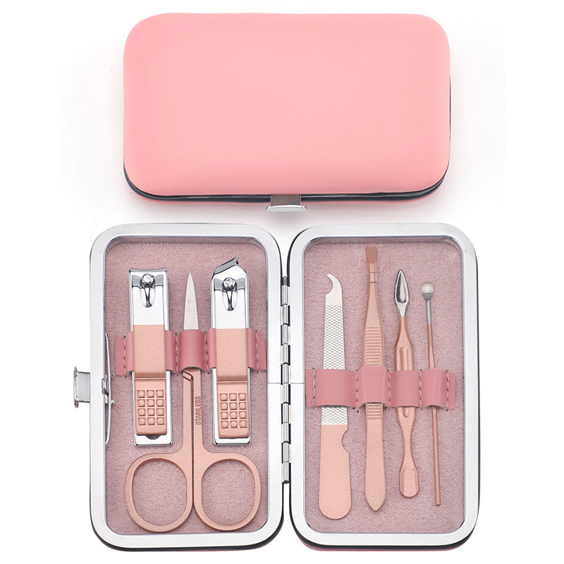 Pince à peinture en aérosol, sac en cuir, pince à sourcils, ensemble d'outils multifonctions pour les ongles