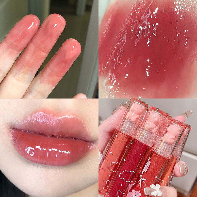 Strawberry Water Light Lacquer Mirror White Lip Glosses