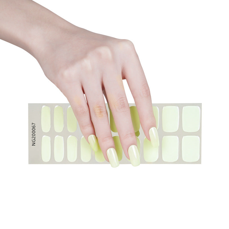 Gel Finger Therapy Light Uv Half Nail Stickers