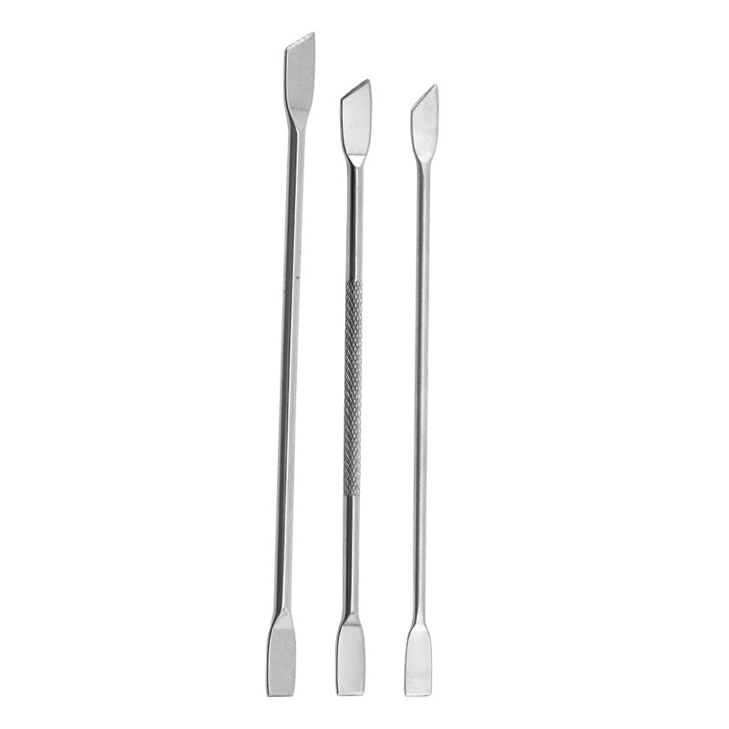 Ensemble d'outils pour ongles en acier avec pelle à double tête et petit outil pour manucure